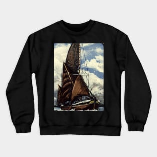 THAMES SAILING BARGE CABBY Crewneck Sweatshirt